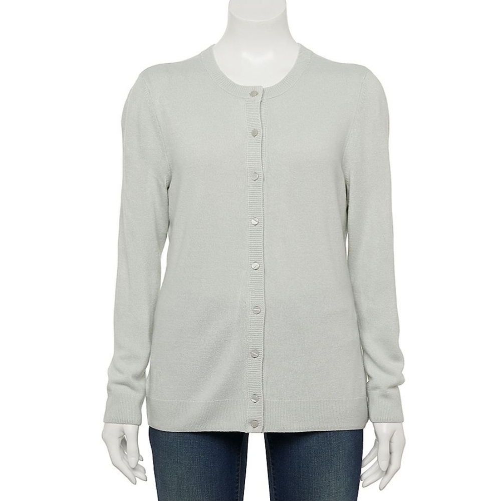 👀50% OFF🤍 NWT‼️ Croft and Barrow brand Button Down Cardigan